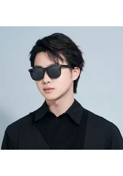 Xiaomi Mijia Square Polarize 14 Katmanlı Oar Kaplama Güneş Gözlüğü Hd Nylon Lens Siyah Çerçeve