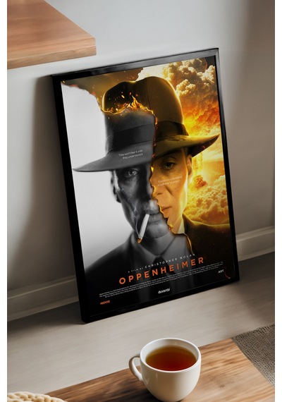 Oppenheimer Siyah Ahşap Çerçeveli Poster, Film Duvar Tablosu