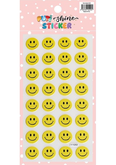 Puti Shine Sticker - Gülen Yüz 11202 Çok Renkli