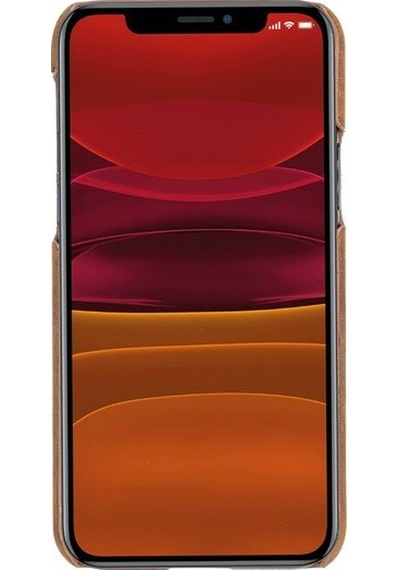 Apple Uyumlu iPhone 11 Pro Deri Arka Kapak Uj G2 Kahve