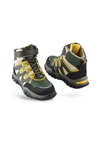 Everest Ortopedik Cırtlı Unisex Çocuk Bot Ayakkabı Çocuk Outdoor Bot Haki