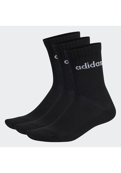 Adidas Linear Crew Yastıklamalı Çorap 3 Çift Siyah