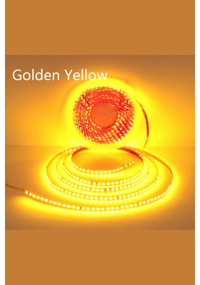 220 Volt Şerit Led Dim Edilebilir 10 Cm De Bir Kesilebilir Sarı Amber Ip20 Şerit Led 10 Metre