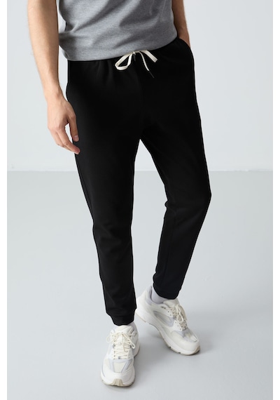 Tommy Life Gri Melanj Siyah Pamuklu Kalın Yumuşak Dokulu Oversize Fit Basic Erkek Eşofman Takım - 85261 Gri - Siyah Tommy Life Gri Melanj Siyah Pamuklu Kalın Yumuşak Dokulu Oversize Fit Basic Erkek Eşofman Takım - 85261 Gri - Siyah