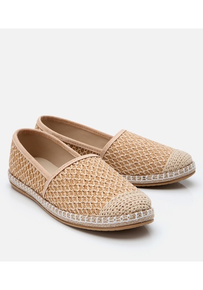 Hotiç Kadın Süet Bej Hasır Detaylı Espadril 01ayy306130a310 Bej