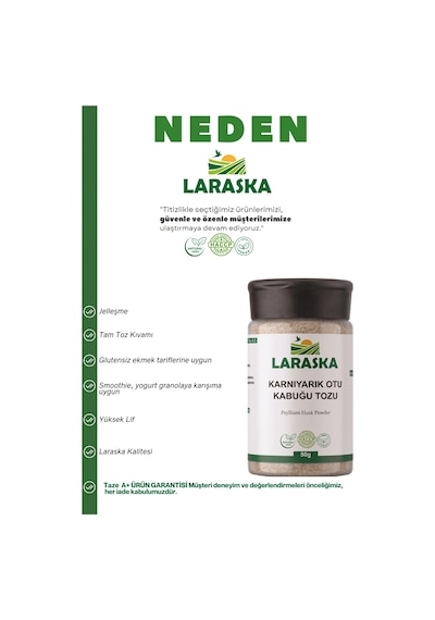 Karnıyarık Otu Kabuğu Tozu 1kg Psyllium Husk Powder