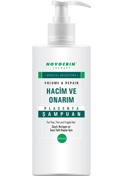 Novocrin Hacim ve Onarım Placenta Şampuan 300 ML