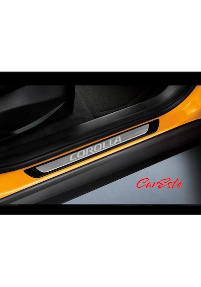 Toyota Corolla Tüm Modeller Uyumlu Old Krom Kapı Eşiği Koruyucusu 4 Prç.