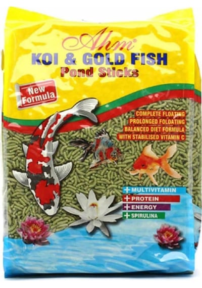 Ahm Koi Goldfish Geen Sticks Balık Yemi 1 Kg