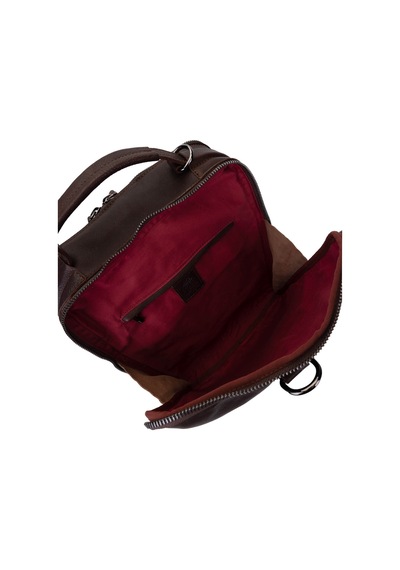Bruno Shoes Bruno Rossi Bag Erkek Hakiki Deri Kahverengi Sırt Çantası 1048 331 Erk Canta Sk24-25 Coffee Kahverengi
