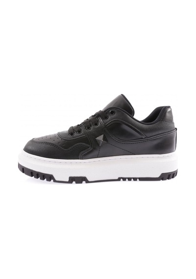 Dgn 020-22k Kadin Kalin Taban Bağcikli Dikiş Detayli Sneakers Ayakkabi 020-2252-R1534 Siyah Dgn 020-22k Kadin Kalin Taban Bağcikli Dikiş Detayli Sneakers Ayakkabi 020-2252-R1534 Siyah