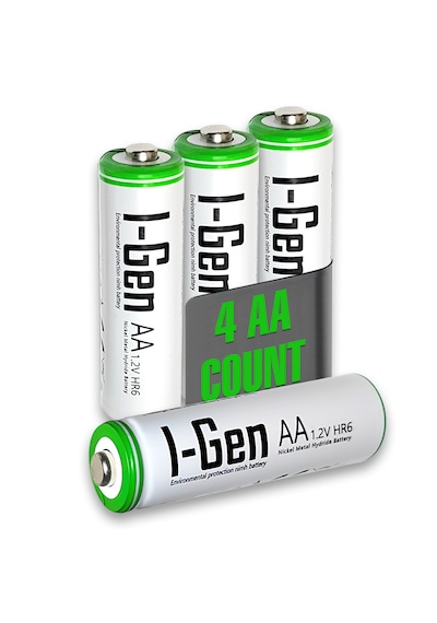I-Gen G427 4'lü Pil Şarj Aleti + 4 Adet AA 2700 mAh Kalem Pilli Set 1.2V Ni-MH