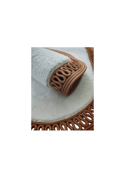 Nakkaş Home 2'li Jüt Peluşlu Klozet Takımı 2li Oval
