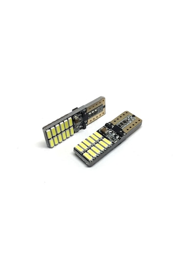 T10 Led Ampul 24 Ledli Canbuslı Park Ampulü Beyaz 2'li