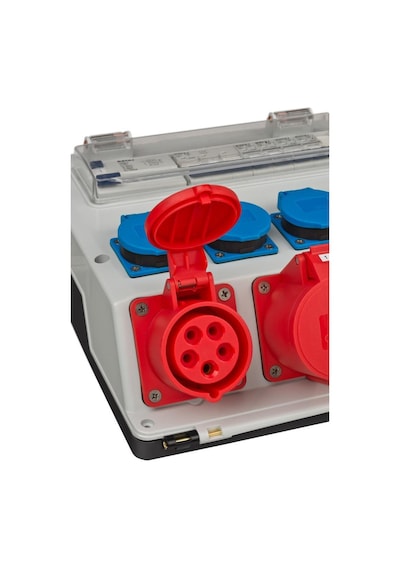 Brennenstuhl Ip44 Lisanslı Şantiye Kullanımına Uygun Duvar Tipi Sigorta Şalterli Güç Dağıtıcısı 4/16a - 3x Ls 230v/16 A