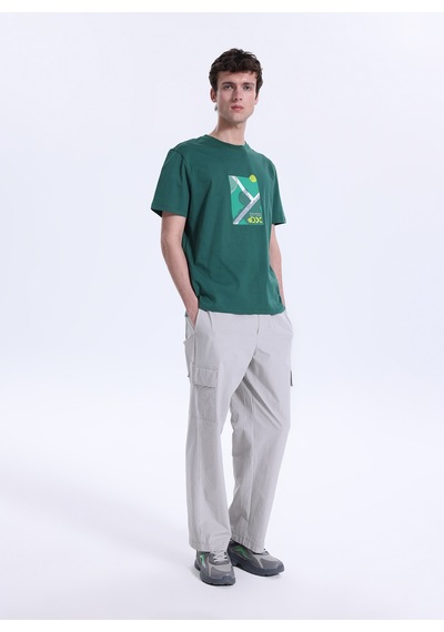 Discovery Expedition Yeşil Erkek %100 Pamuk T-shirt D6sm-tst3741