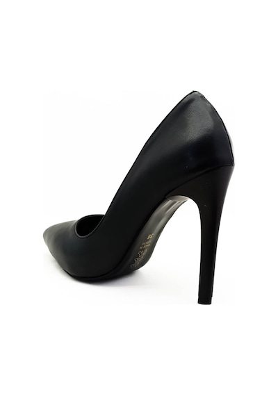 GDT Ayakkabı Siyah Renk İnce Yüksek Topuk Kadın Stiletto Siyah