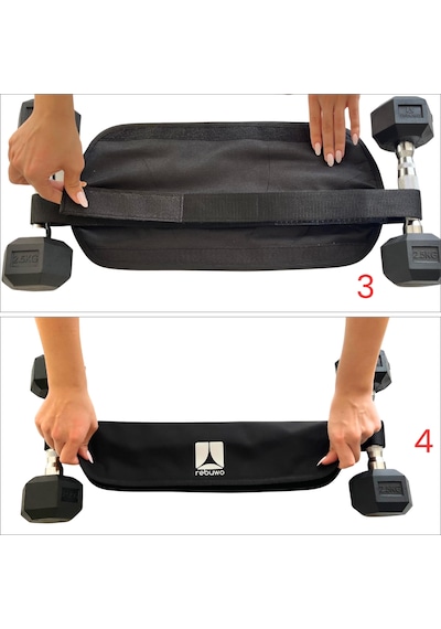 Rebuwo Hip Thrust Kemeri, Hip Thrust İçin Kalça İtme Kemeri Siyah