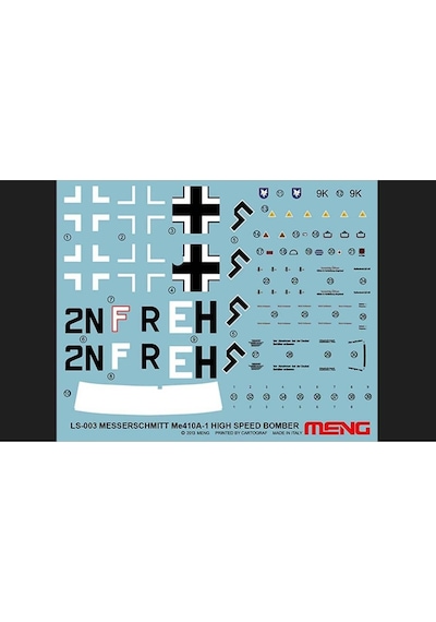 Meng Ls-003 1/48 Ölçek, Messerschmitt Me 410a-1 Bombardıman Uçağı, Plastik Model Kiti-49494