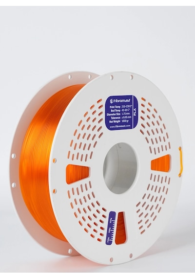 Fibromast Transparan Yarı Saydam Pla Filament 1 Kg Turuncu
