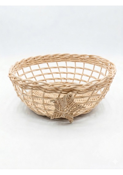 Rattan Çok Amaçlı Sepet Doğal Bambu Renk