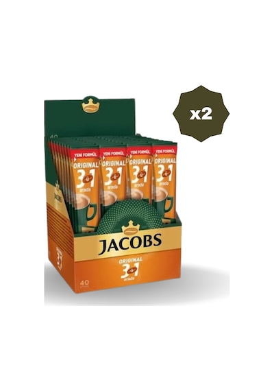 Jacobs 3n1 Kahve 16gr 40'lı - 2 Adet Diğer