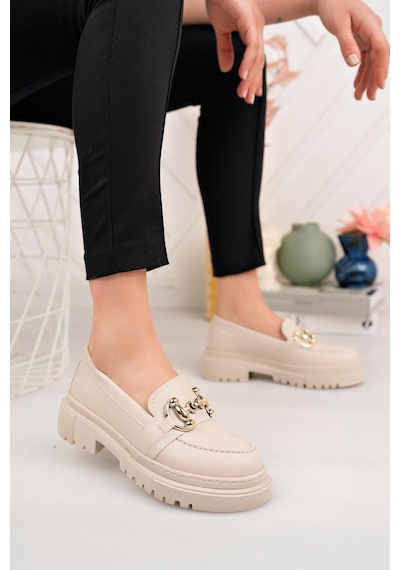 Aymood Kadın Loafer Yuvarlak Burun Maskülen Bağcıksız Yüksek Dolgu Taban Oxford Ayakkabı E Siyah Cilt E Siy Krem Aymood Kadın Loafer Yuvarlak Burun Maskülen Bağcıksız Yüksek Dolgu Taban Oxford Ayakkabı E Siyah Cilt E Siy Krem