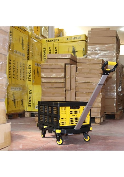 Pc532b 137kg 62x45cm Dört Tekerli Çekme Kollu Yük Ve Paket Taşıma Arabası + Ft505 25kg Katlanır Çok Amaçlı Ta