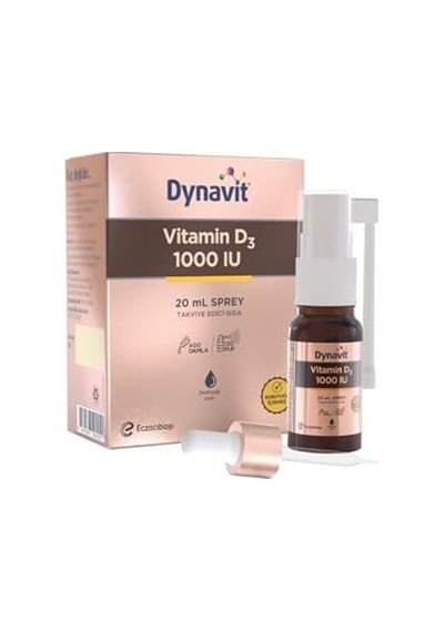 Dynavit Vitamin D3 1000 Iu 25mcg 20 Ml Sprey - Bağışıklık & Kas & Kemik - D3 Vitamini