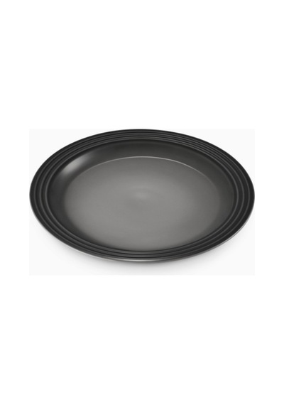 Le Creuset Klasik Dayanıklı Tasarım Seramik Yemek Tabağı 27 Cm Koyu Gri