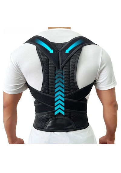 Ayarlanabilir Sırt Ve Bel Duruş Düzeltici Korse Unisex Postür Korsesi Dik Duruş Korsesi Standart