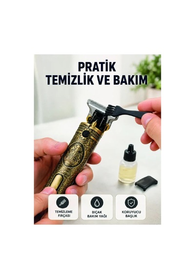 Erkek Bakım Tıraş Makinesi 1500 Mah Lityum Batarya 1 Mm 2 Mm 3 Mm Taraklı Standart