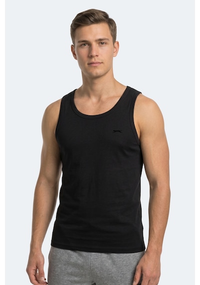 Slazenger Hokey Erkek Slim Fıt Kolsuz Siyah Atlet