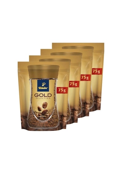 Tchibo Gold Selection Çözünebilir Kahve Ekonomik Paket 75 Gr. 4'lü Paket Granül