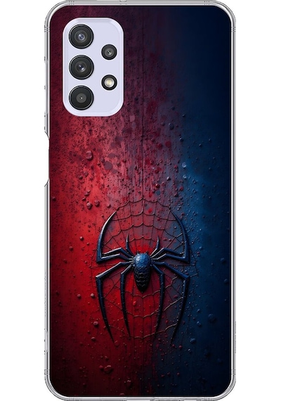 Samsung Galaxy A32 Uyumlu Şeffaf Kılıf Spider-man 3 Tasarımlı