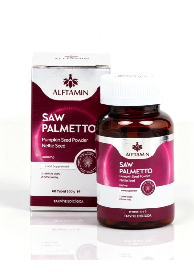 Saw Palmetto Takviye Edici Gıda 1000 Mg 60 Kapsül