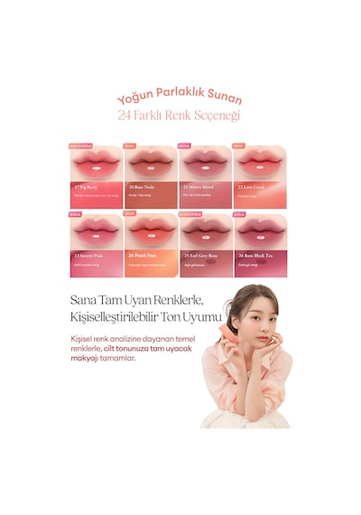 Dasique Yoğun Parlaklık Ve Canlı Renkler Sunan Kalıcı Tint Juicy Dewy Tint 23 Sweety Pink 23 Sweety Pink