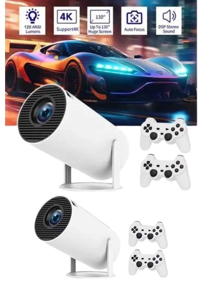 Mey İthalat Full Hd 8 Gb Ayaklı Çift Kollu 4k Video Oyun Konsolu Taşınabilir 37797739