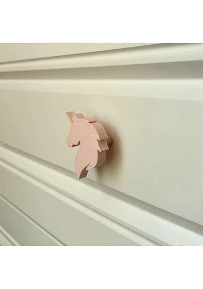 Pomerol Unicorn Dolap Kulpu - Çocuk Odası, Mutfak Ve Banyo İçin Renkli Ve Dayanıklı Mobilya Kulp