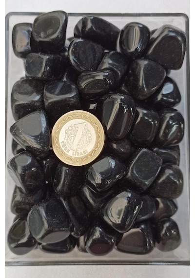 50 Gram Siyah Obsidyen Tamburlu Parçalar  232