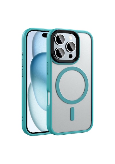 Apple Uyumlu iPhone 16 Pro Max Kılıf Mat Arka Yüzey Wireless Şarj Özelli