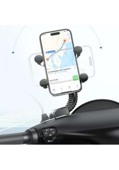 Premium Seyahat Gereci Sabitleme Aracı Ayna Bağlantılı C119 Motosiklet Ve Bisiklet Telefon Tutucu