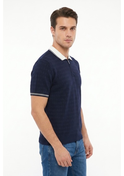 Baglan Erkek Spor Polo Yaka Triko Tişört Bgl-st05372 Lacivert