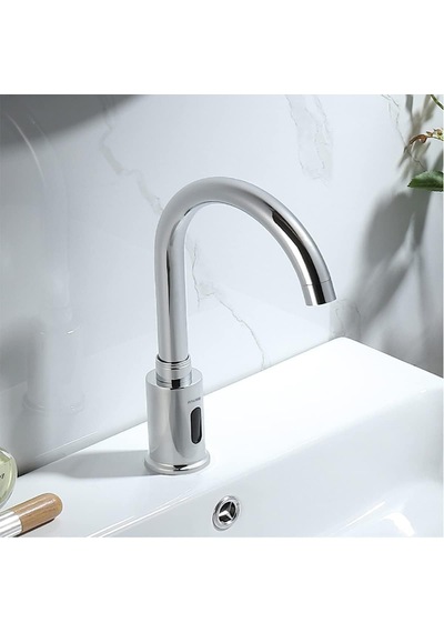 Fotoselli Lavabo Bataryası Pilli Ve Elektrikli Çift Su Girişli Kfb105-2 Diğer