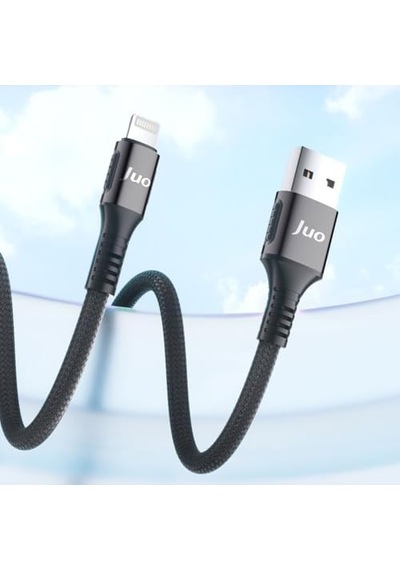 12w 2.4a Usb-a To Lightning İpad İle Uyumlu Örgülü Hızlı Şarj Ve Data Kablosu 2 Metre