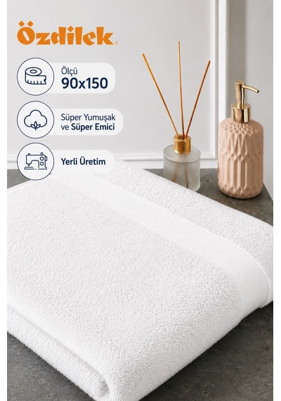 Özdilek -woven Beyaz- Süper Yumuşak Büyük Boy Banyo Havlusu