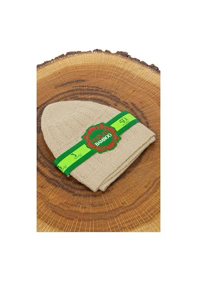 Bambu Namaz Takkesi - Bej Bej