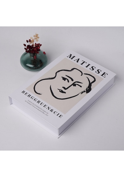 Bak Gel Al Kitap Görünümlü Dekoratif Kutu, Iskandinav Tarzı , Saklama Kutusu Ve Ev Ofis Süsleme