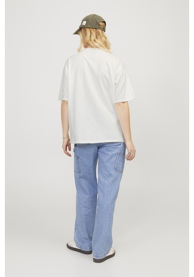 Jack & Jones Jjxx Jxpaıge Loose Ss Tee Jrs Ekru Kadın Kısa Kol T-shirt 000000000101961815 Bej