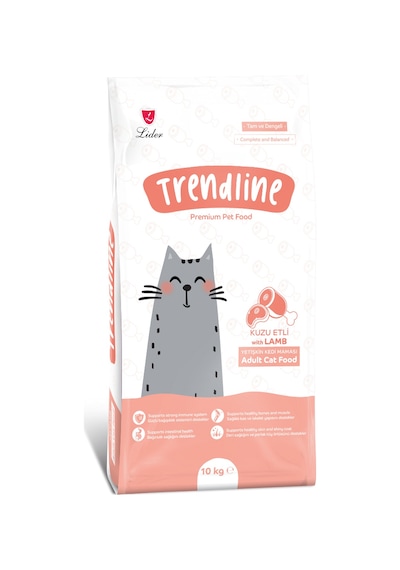 Trendline Kuzu Etli Yetişkin Kedi Maması 10 KG